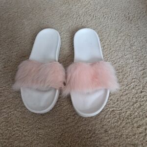 UGG Royale Fur Slide Sandals